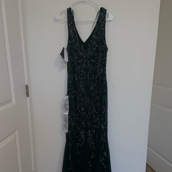 J Kara Beaded Long Dress with Scarf - Picture 7 of 7